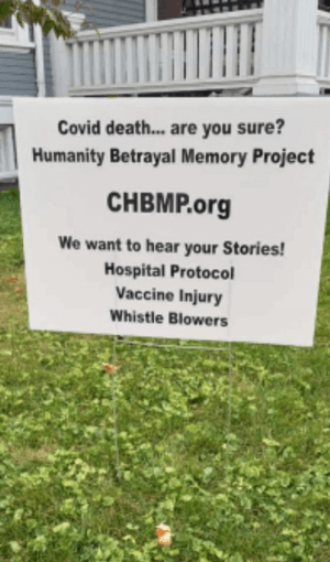CHBMP yard sign